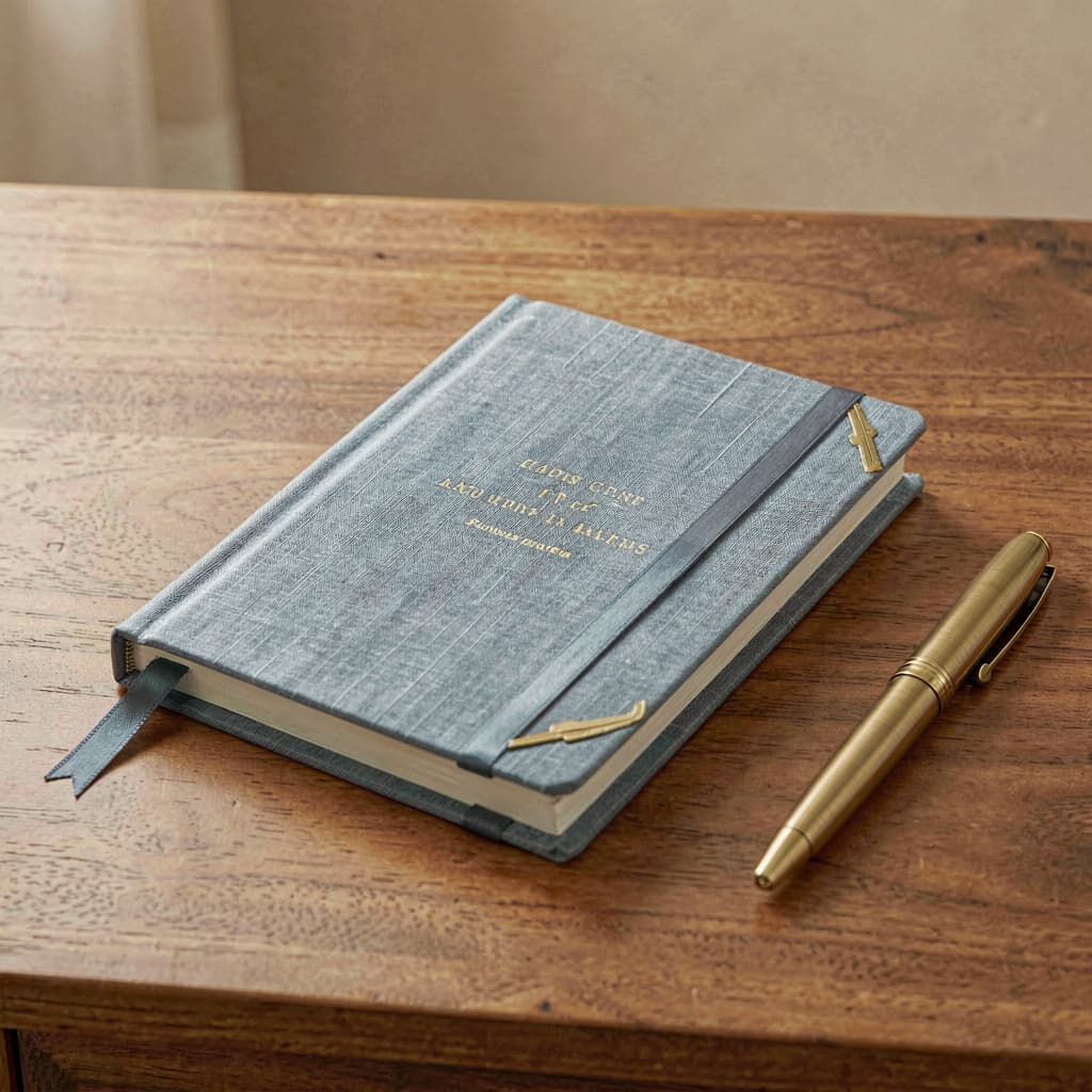 Prayer Journal — Dusty Blue Linen