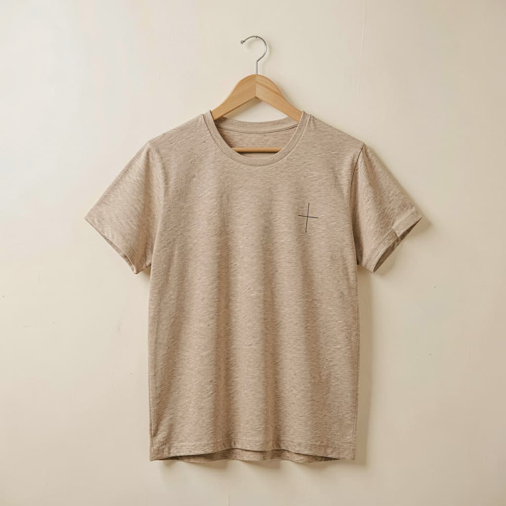 Walk by Faith Tee — Heather Sand